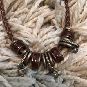 Leather necklace
